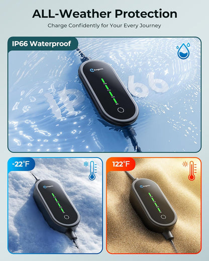 Taşınabilir Elektrikli Araç Şarj Cihazı 16A 3,5kw - 5m