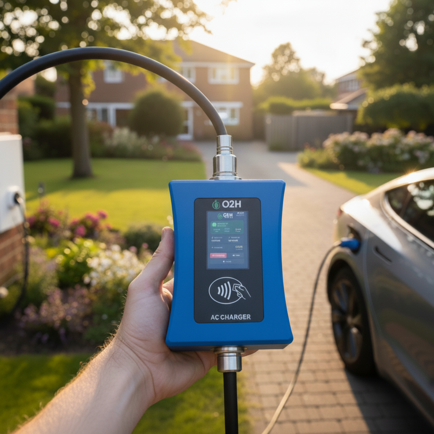 Taşınabilir Elektrikli Araç Şarj Cihazı 32A 7kw - 5m